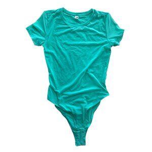 Parade | M | Women | Mint Green | Short-Sleeved Sheer Support Mesh Bodysuit